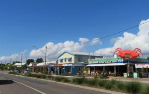Main street of Cardwell in far north Queensland, the Australian town this Pelargonium sidoides review was written in