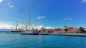 Waterfront and harbour at Pointe a Pitre Guadeloupe
