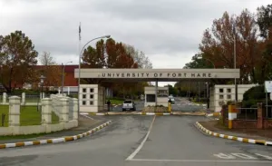 Entrance gate of the University of Fort Hare at Alice, in the Eastern Cape home range of Pelargonium sidoides