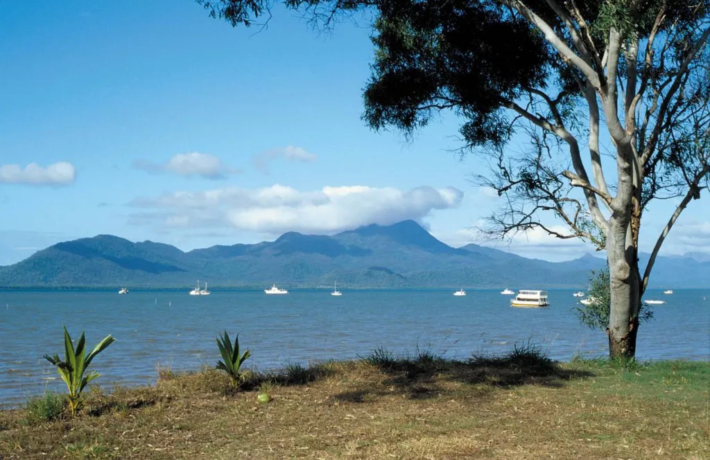 Hinchinbrook Island seen across the channel from Cardwell, Queensland