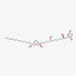 Chemical structure of Annonacin