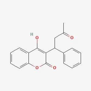Chemical structure of Warfarin