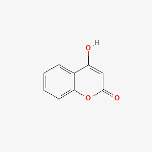 Chemical structure of 4-Hydroxycoumarin