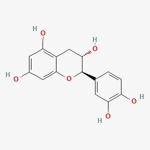 Chemical structure of (+)-Catechin