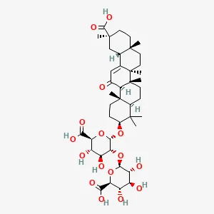Chemical structure of Glycyrrhizin