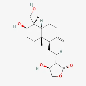 Chemical structure of Andrographolide