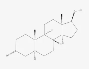 Chemical structure of Dihydrotestosterone