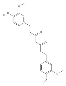 Chemical structure of Tetrahydrocurcumin