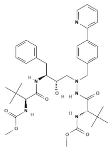 Chemical structure of Atazanavir