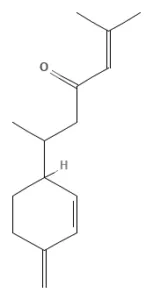 Chemical structure of Curlone (β-turmerone)