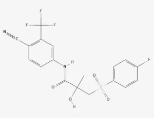 Chemical structure of Bicalutamide