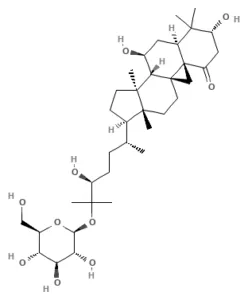 Chemical structure of Sutherlandioside B