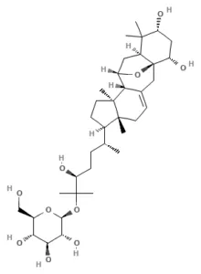 Chemical structure of Sutherlandioside A