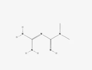 Chemical structure of Metformin