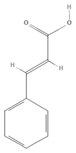 Chemical structure of Cinnamic acid