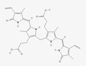 Chemical structure of Bilirubin