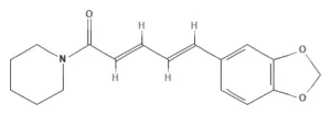 Chemical structure of Piperine