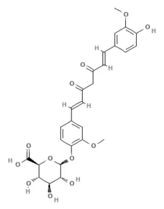 Chemical structure of Curcumin glucuronide