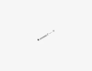Chemical structure of Hydrocyanic acid