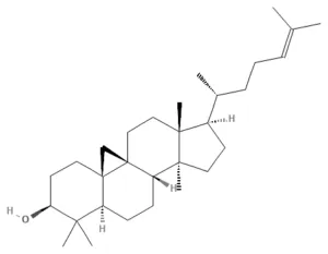 Chemical structure of Cycloartenol