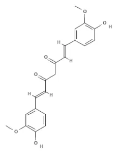 Chemical structure of Curcumin