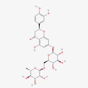 Chemical structure of Hesperidin, a constituent of buchu