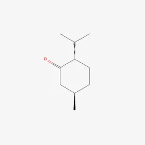 Chemical structure of Menthone, a constituent of buchu