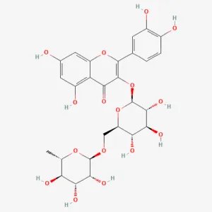 Chemical structure of Rutin, a constituent of buchu