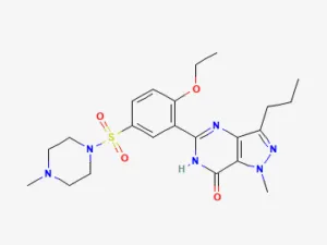 Two-dimensional chemical structure of Sildenafil