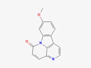 Two-dimensional chemical structure of 9-Methoxycanthin-6-one