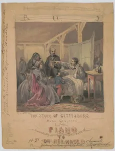 Cover of 1864 sheet music dedicated to H.T. Helmbold, maker of Helmbold's Extract Buchu