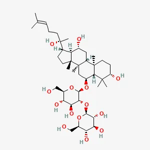 Two-dimensional chemical structure of Ginsenoside Rf
