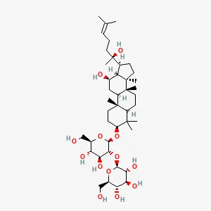 Two-dimensional chemical structure of Ginsenoside Rg3