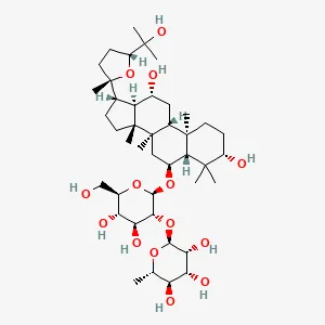 Two-dimensional chemical structure of Pseudoginsenoside F11