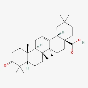 Two-dimensional chemical structure of Oleanonic acid