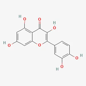 Quercetin chemical structure diagram
