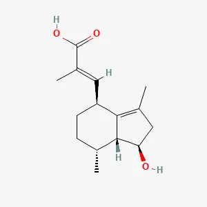 Hydroxyvalerenic acid chemical structure from PubChem