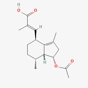 Acetoxyvalerenic acid chemical structure from PubChem