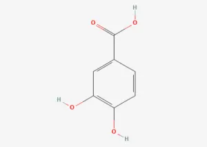 Structure of protocatechuic acid, a phenolic acid reported in Hibiscus sabdariffa