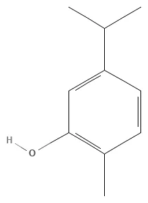 Chemical structure of Carvacrol