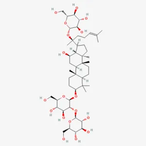 Chemical structure of ginsenoside Rd, also called gypenoside VIII