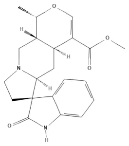 Chemical structure of Isomitraphylline