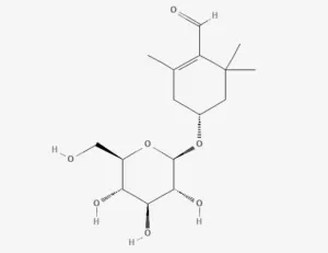 Chemical structure of picrocrocin