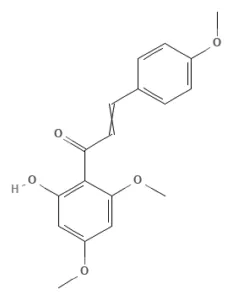 Chemical structure of Flavokavain A