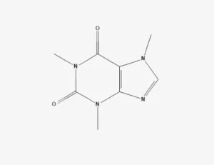 Chemical structure of caffeine
