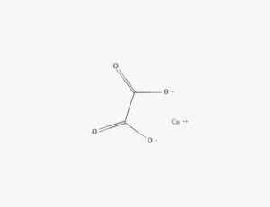 Chemical structure of Calcium oxalate