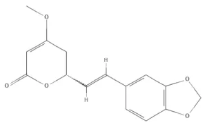 Chemical structure of Methysticin