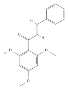 Chemical structure of Flavokavain B