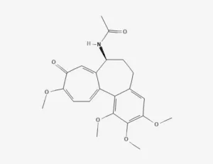 Chemical structure of colchicine