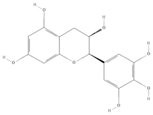 Chemical structure of (−)-Epigallocatechin